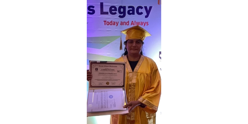 Dr. Thejo Kumari Amudala Receives Professional Ph.D.